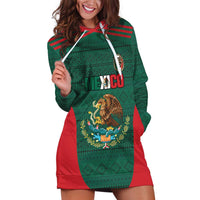 Custom Mexico Football Hoodie Dress Aztec Eagle Spirit - Wonder Print Shop
