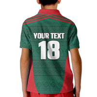 Custom Mexico Football Kid Polo Shirt Aztec Eagle Spirit - Wonder Print Shop