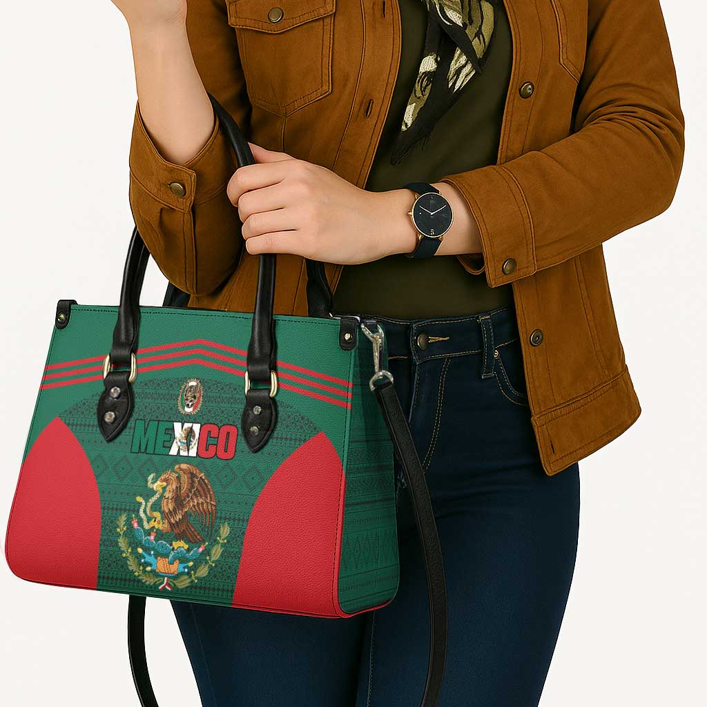 Mexico Football Leather Bag Aztec Eagle Spirit - Wonder Print Shop