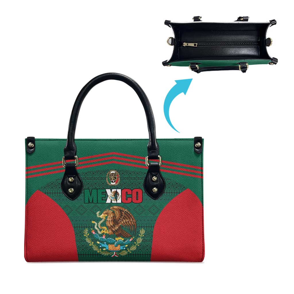 Mexico Football Leather Bag Aztec Eagle Spirit - Wonder Print Shop