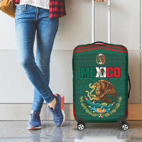 Mexico Football Luggage Cover Aztec Eagle Spirit - Wonder Print Shop
