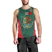 Custom Mexico Football Men Tank Top Aztec Eagle Spirit - Wonder Print Shop