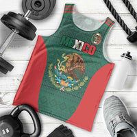Custom Mexico Football Men Tank Top Aztec Eagle Spirit - Wonder Print Shop