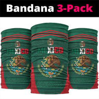 Mexico Football Neck Gaiter Aztec Eagle Spirit - Wonder Print Shop