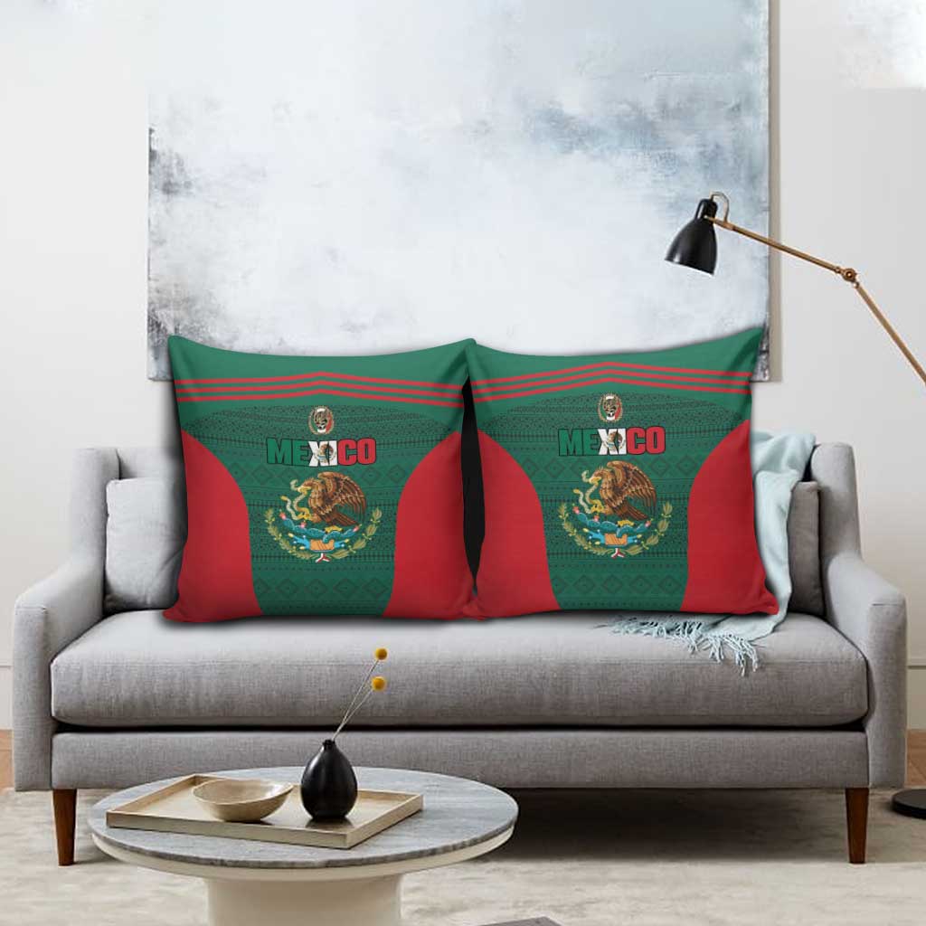 Mexico Football Pillow Cover Aztec Eagle Spirit - Wonder Print Shop