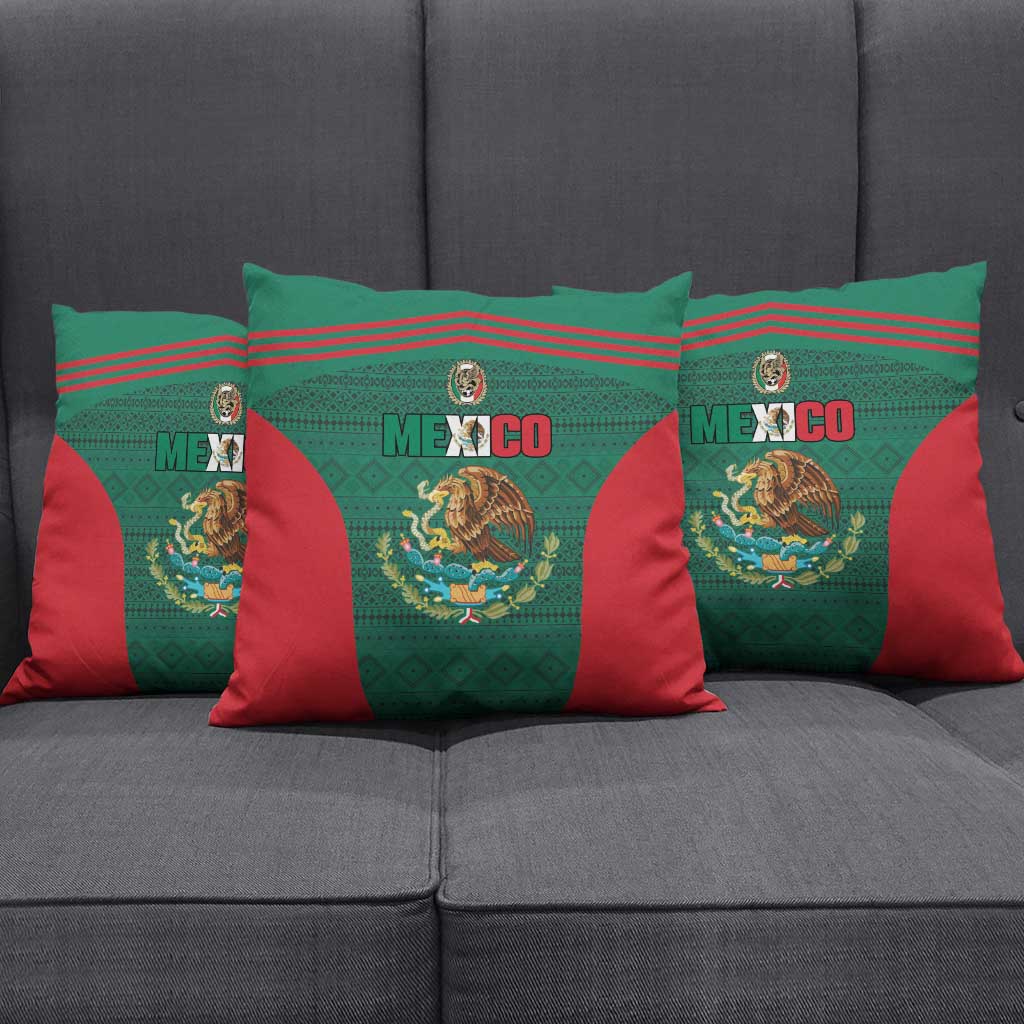Mexico Football Pillow Cover Aztec Eagle Spirit - Wonder Print Shop