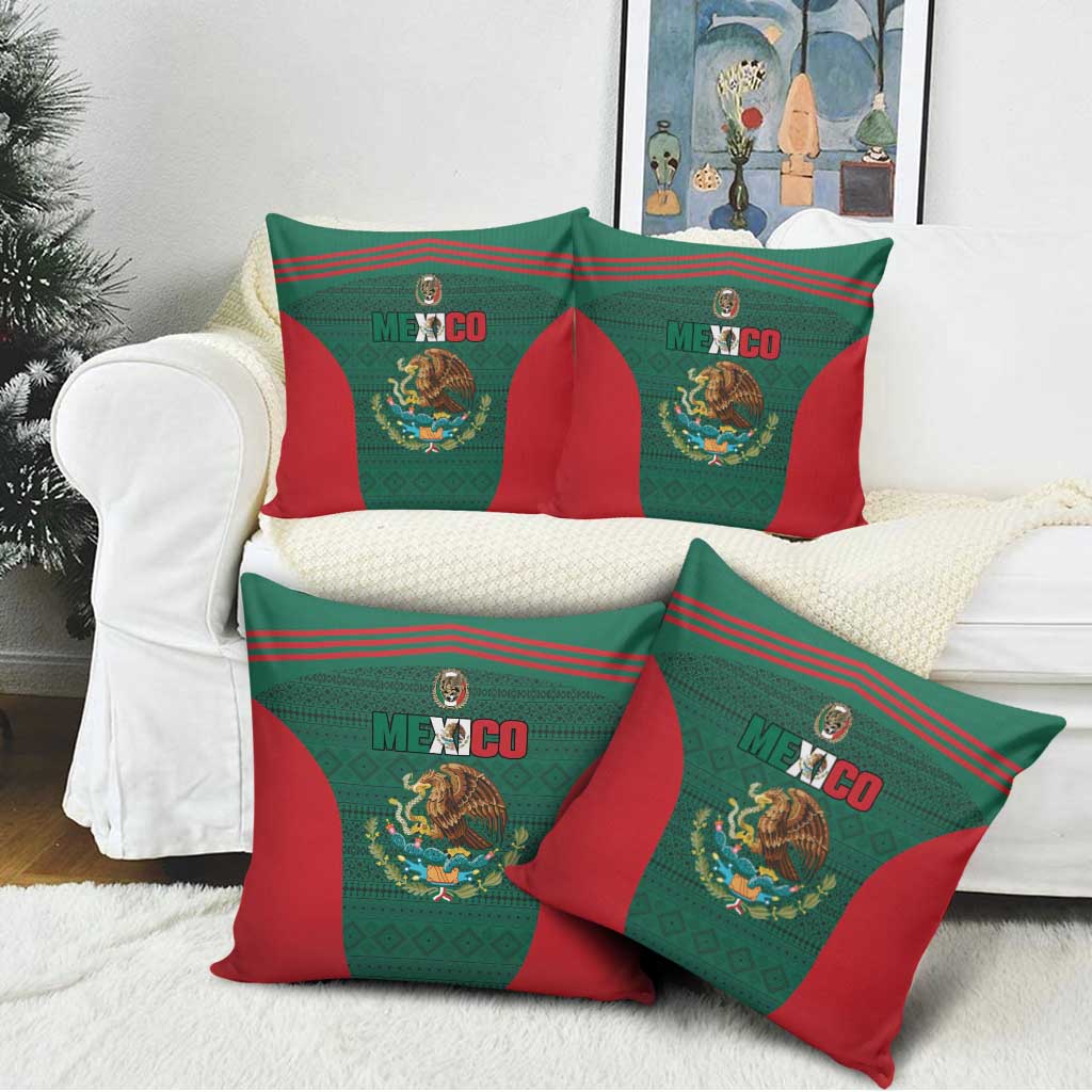Mexico Football Pillow Cover Aztec Eagle Spirit - Wonder Print Shop