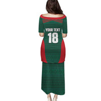 Custom Mexico Football Puletasi Aztec Eagle Spirit - Wonder Print Shop