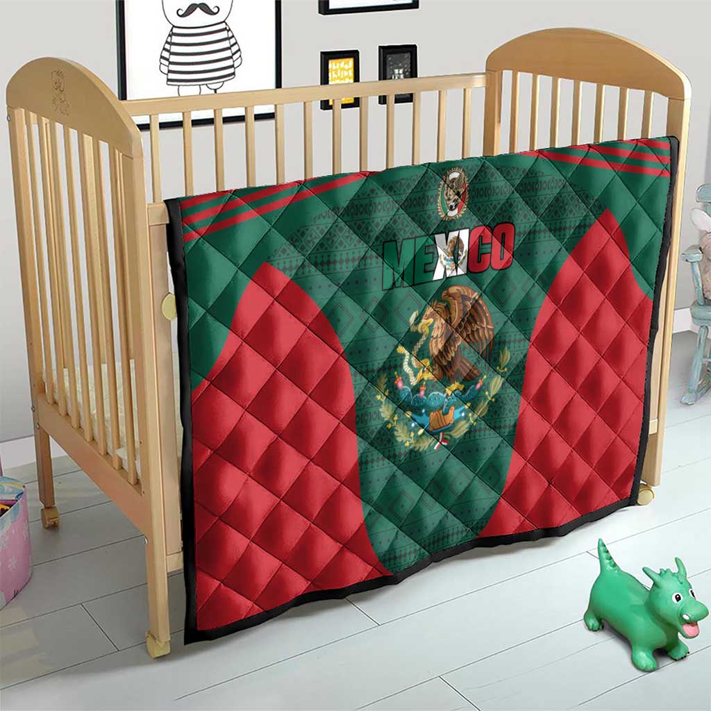 Mexico Football Quilt Aztec Eagle Spirit - Wonder Print Shop