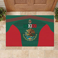 Mexico Football Rubber Doormat Aztec Eagle Spirit - Wonder Print Shop
