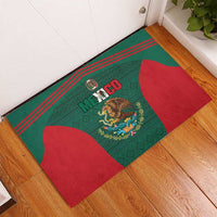 Mexico Football Rubber Doormat Aztec Eagle Spirit - Wonder Print Shop
