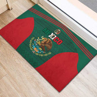 Mexico Football Rubber Doormat Aztec Eagle Spirit - Wonder Print Shop