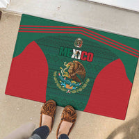 Mexico Football Rubber Doormat Aztec Eagle Spirit - Wonder Print Shop