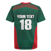 Custom Mexico Football Rugby Jersey Aztec Eagle Spirit - Wonder Print Shop