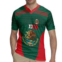 Custom Mexico Football Rugby Jersey Aztec Eagle Spirit - Wonder Print Shop