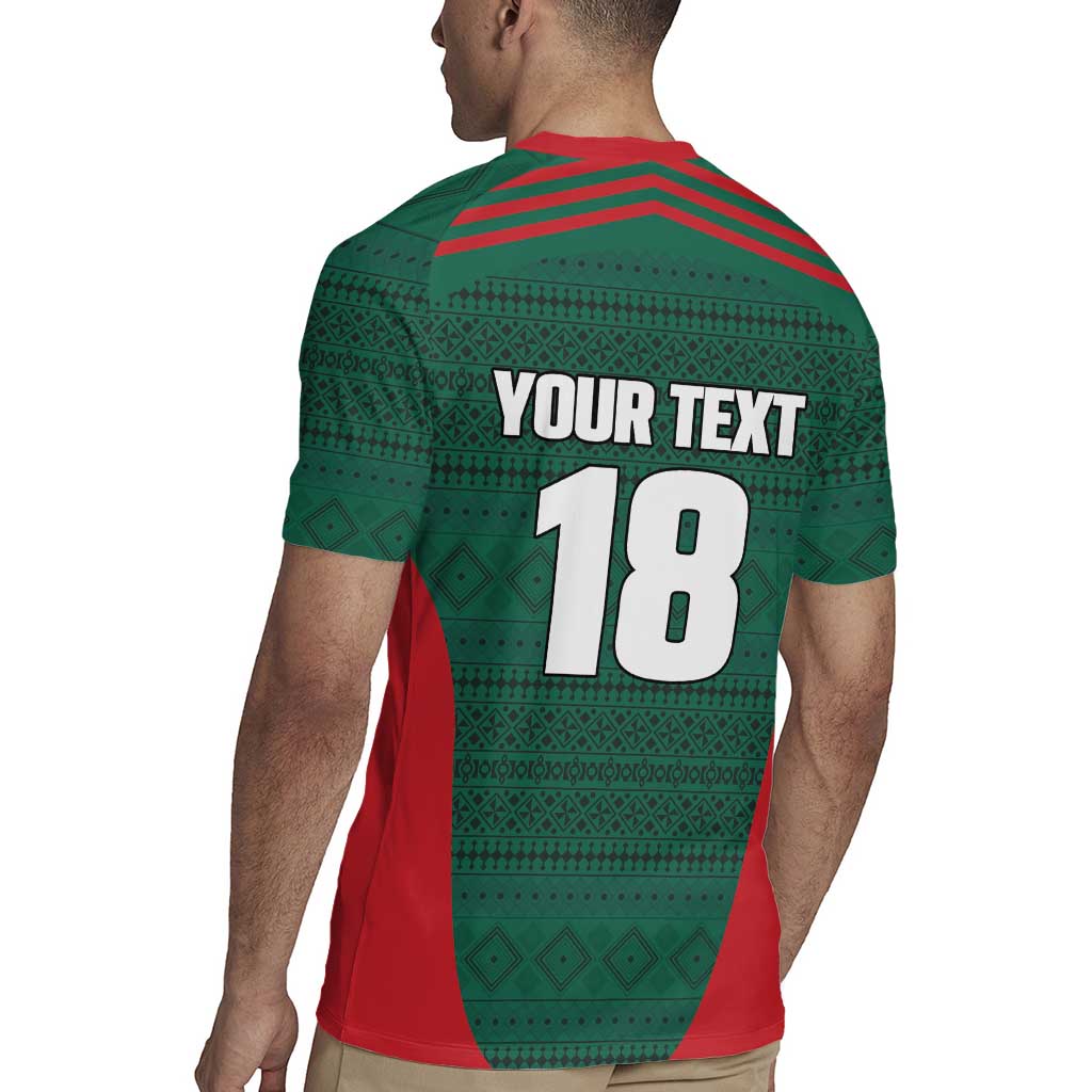 Custom Mexico Football Rugby Jersey Aztec Eagle Spirit - Wonder Print Shop