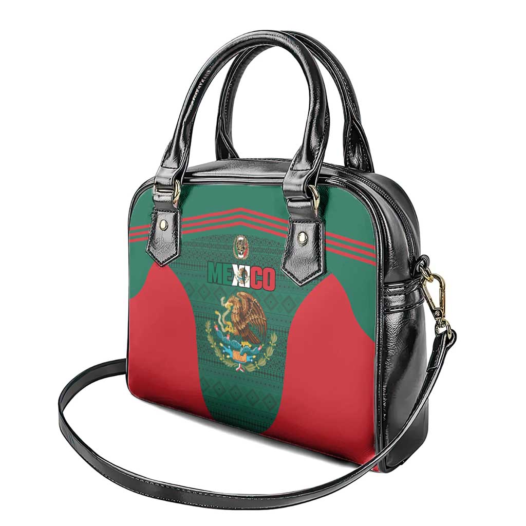 Mexico Football Shoulder Handbag Aztec Eagle Spirit - Wonder Print Shop