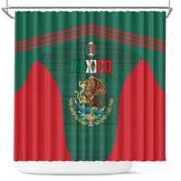 Mexico Football Shower Curtain Aztec Eagle Spirit - Wonder Print Shop