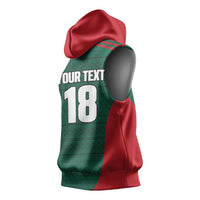 Custom Mexico Football Sleeveless Hoodie Aztec Eagle Spirit - Wonder Print Shop