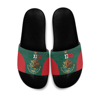 Mexico Football Slide Sandals Aztec Eagle Spirit - Wonder Print Shop