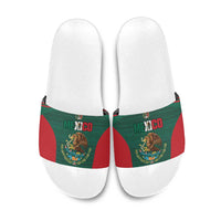 Mexico Football Slide Sandals Aztec Eagle Spirit - Wonder Print Shop