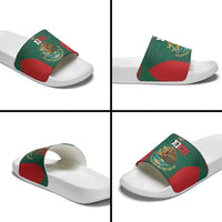 Mexico Football Slide Sandals Aztec Eagle Spirit - Wonder Print Shop