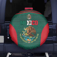 Mexico Football Spare Tire Cover Aztec Eagle Spirit - Wonder Print Shop