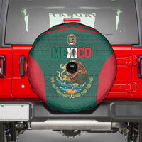 Mexico Football Spare Tire Cover Aztec Eagle Spirit - Wonder Print Shop