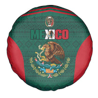 Mexico Football Spare Tire Cover Aztec Eagle Spirit - Wonder Print Shop