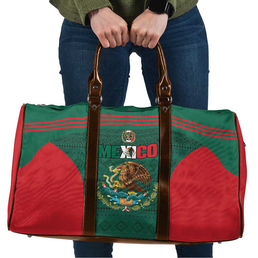 Mexico Football Travel Bag Aztec Eagle Spirit - Wonder Print Shop