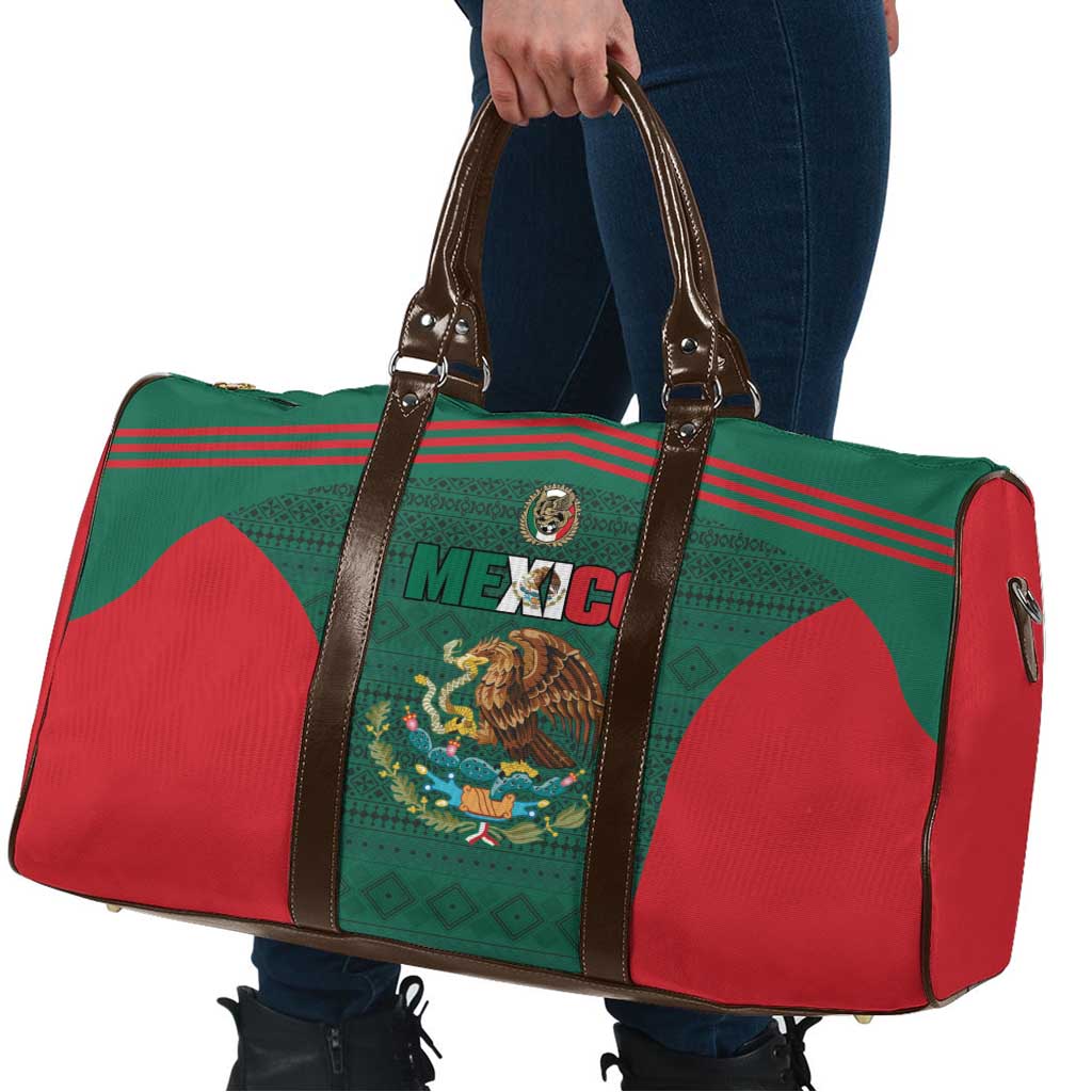 Mexico Football Travel Bag Aztec Eagle Spirit - Wonder Print Shop