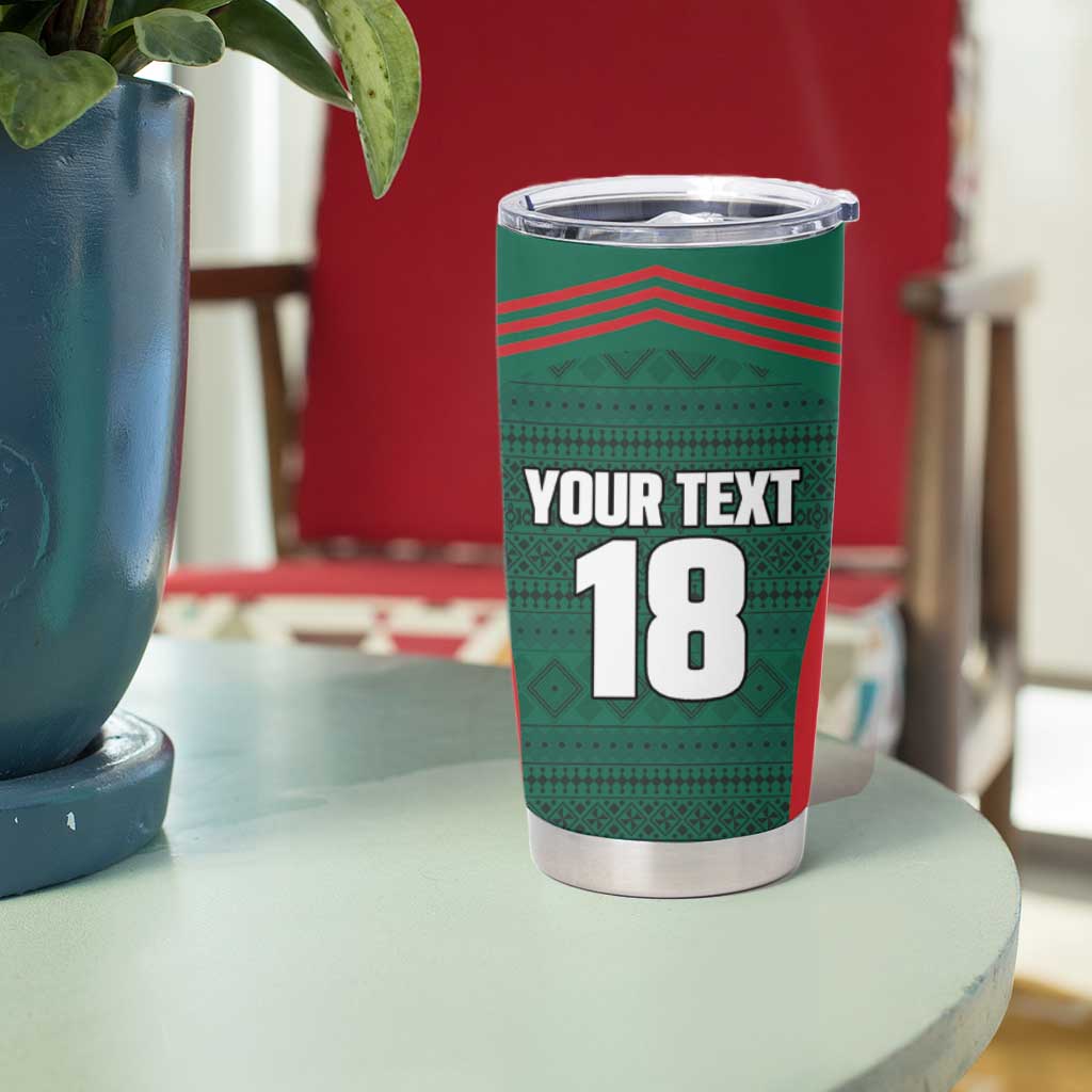Custom Mexico Football Tumbler Cup Aztec Eagle Spirit - Wonder Print Shop