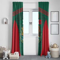 Mexico Football Window Curtain Aztec Eagle Spirit - Wonder Print Shop