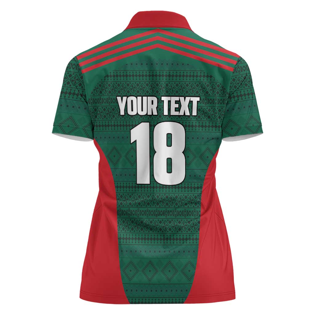 Custom Mexico Football Women Polo Shirt Aztec Eagle Spirit - Wonder Print Shop