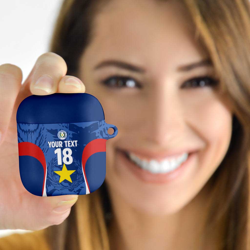 Custom Paraguay Football AirPods Case La Albirroja Pride - Wonder Print Shop