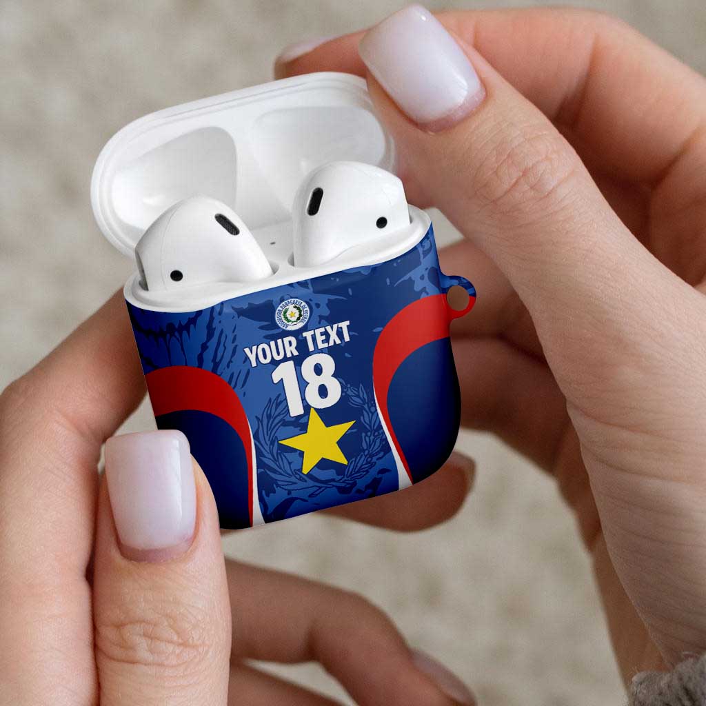 Custom Paraguay Football AirPods Case La Albirroja Pride - Wonder Print Shop