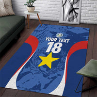 Custom Paraguay Football Area Rug La Albirroja Pride - Wonder Print Shop
