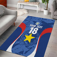 Custom Paraguay Football Area Rug La Albirroja Pride - Wonder Print Shop