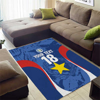 Custom Paraguay Football Area Rug La Albirroja Pride - Wonder Print Shop