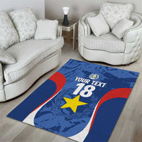 Custom Paraguay Football Area Rug La Albirroja Pride - Wonder Print Shop