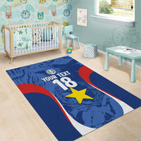 Custom Paraguay Football Area Rug La Albirroja Pride - Wonder Print Shop