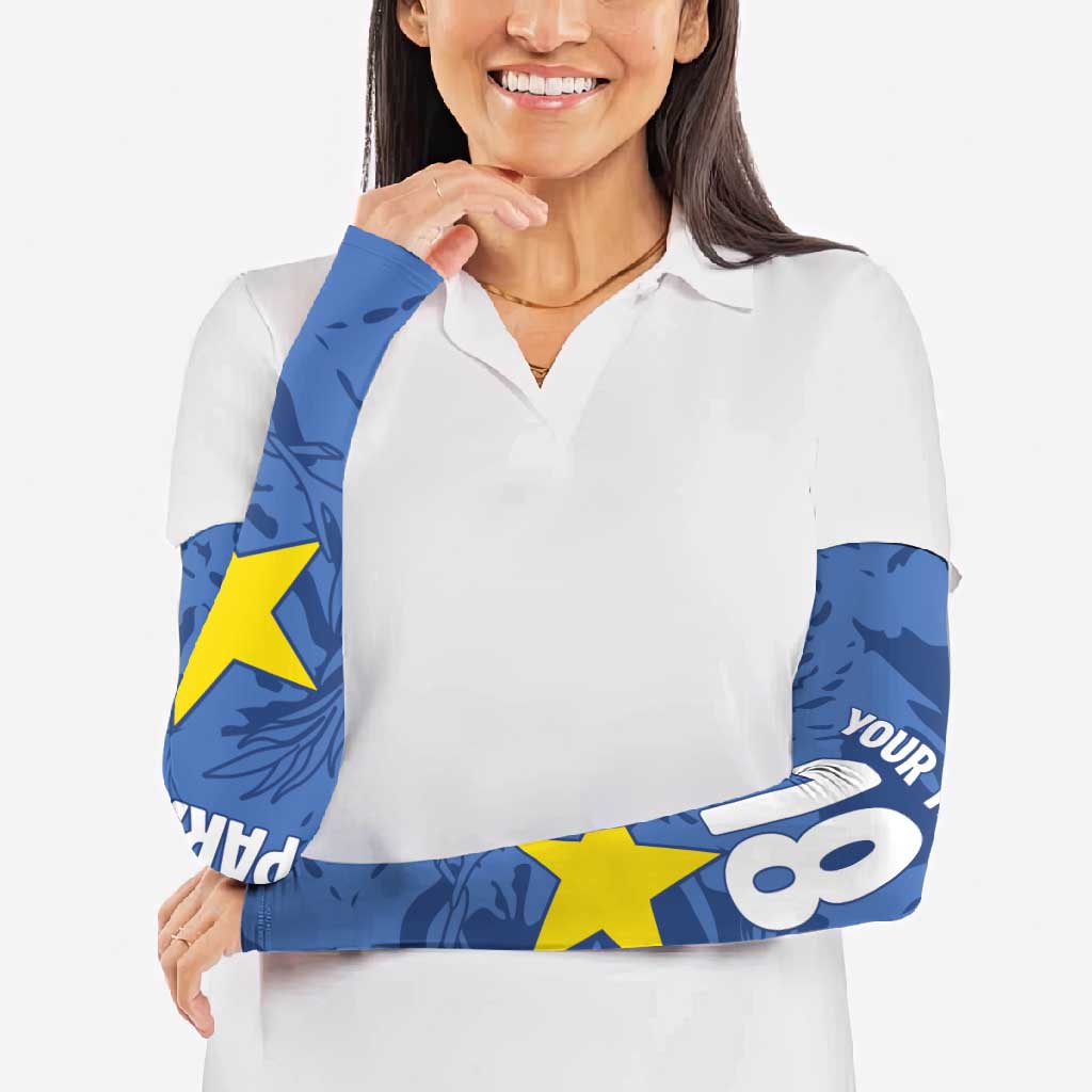 Custom Paraguay Football Arm Sleeves La Albirroja Pride - Wonder Print Shop
