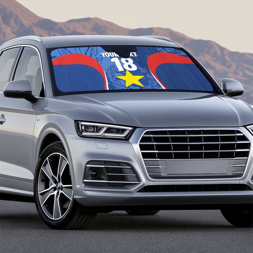 Custom Paraguay Football Auto Sun Shade La Albirroja Pride - Wonder Print Shop