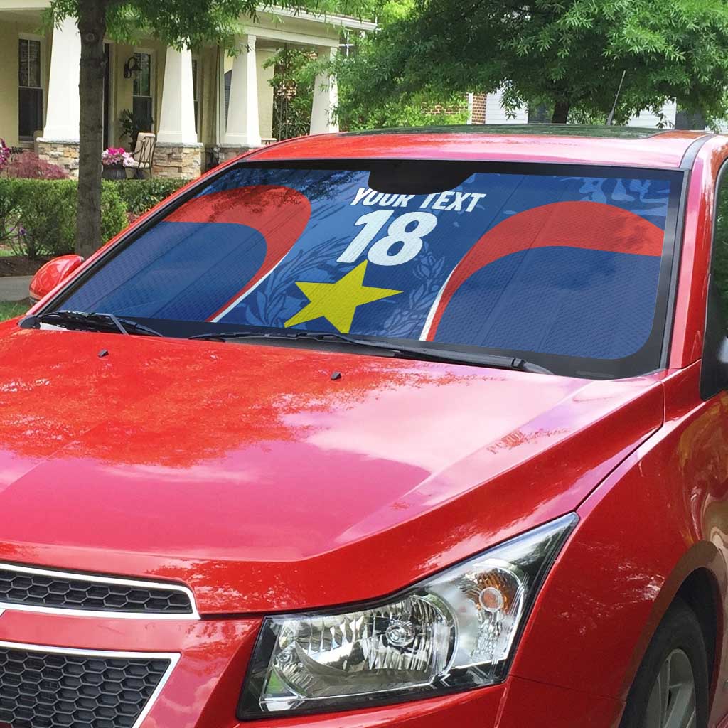 Custom Paraguay Football Auto Sun Shade La Albirroja Pride - Wonder Print Shop
