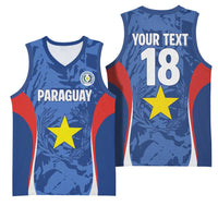 Custom Paraguay Football Basketball Jersey La Albirroja Pride - Wonder Print Shop