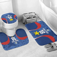 Custom Paraguay Football Bathroom Set La Albirroja Pride - Wonder Print Shop