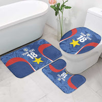 Custom Paraguay Football Bathroom Set La Albirroja Pride - Wonder Print Shop