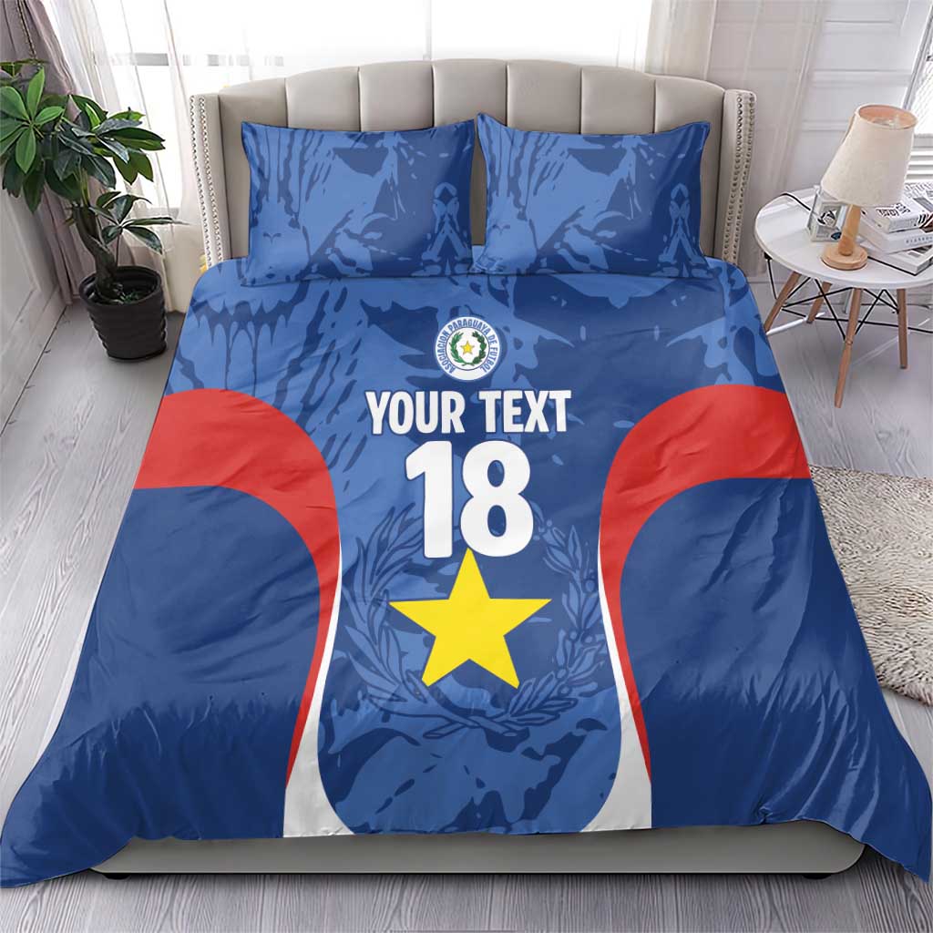 Custom Paraguay Football Bedding Set La Albirroja Pride - Wonder Print Shop