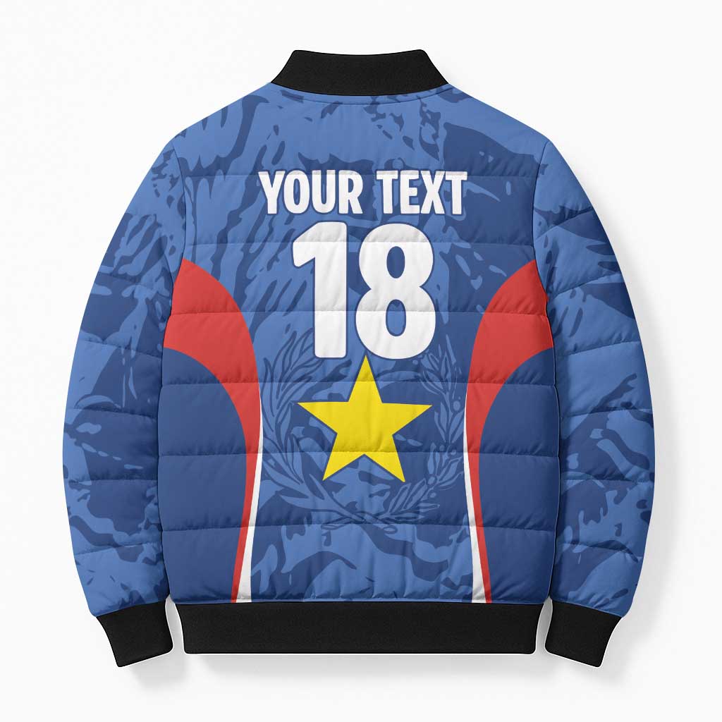 Custom Paraguay Football Bomber Puffer Jacket La Albirroja Pride - Wonder Print Shop
