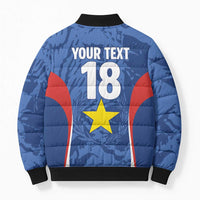 Custom Paraguay Football Bomber Puffer Jacket La Albirroja Pride - Wonder Print Shop